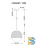 Подвесной светильник Arte Lamp Jupiter Gold A7962SP-1GO