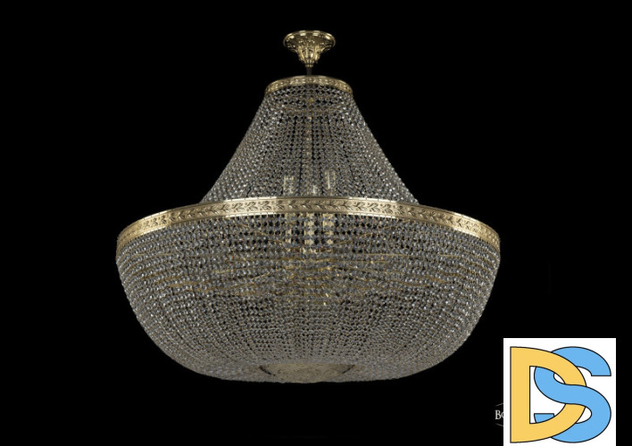 Люстра на штанге Bohemia Ivele Crystal 19051/H1/100IV G
