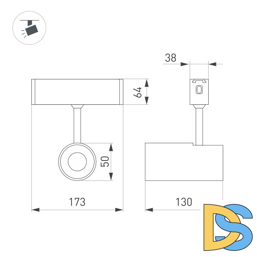 Накладной светильник Arlight 028939