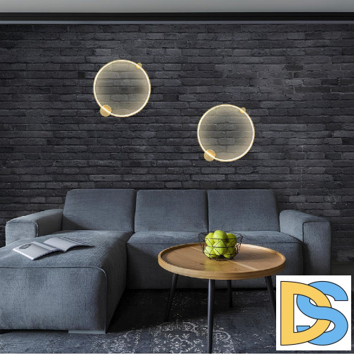 Настенный светильник Crystal Lux REAL AP35W LED BRASS