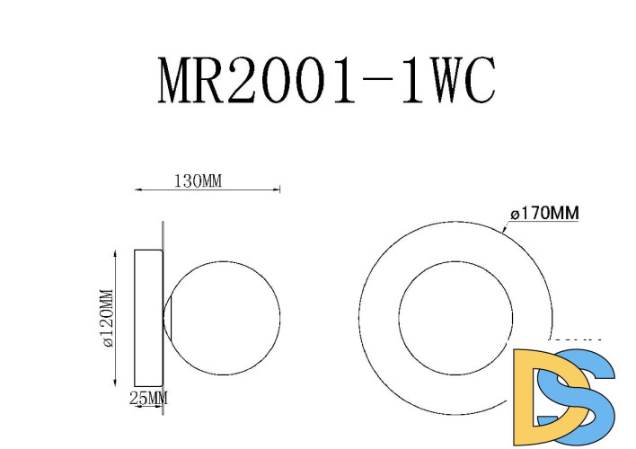 Настенный светильник MyFar July MR2001-1WC