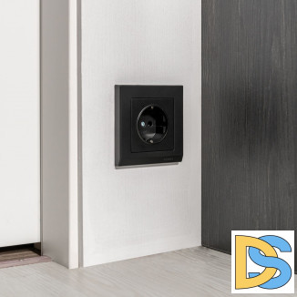 Рамка на 1 пост (черный) W0011808