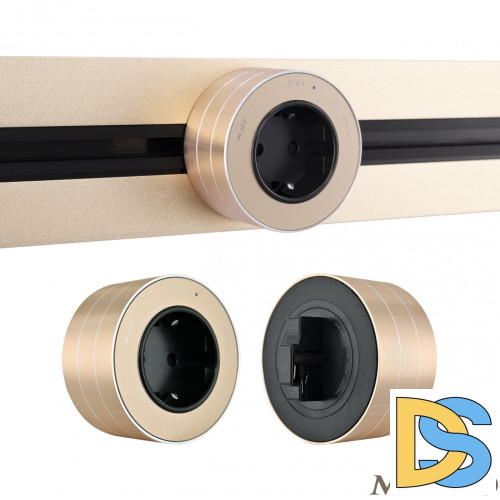 Трековая розетка Arte Milano Am-track-sockets 380011TS/ES Gold