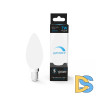 Лампа светодиодная диммируемая Gauss E14 7W 6500K свеча матовая 103101307-D