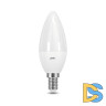 Лампа светодиодная диммируемая Gauss E14 7W 6500K свеча матовая 103101307-D