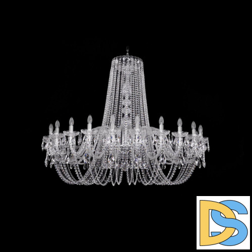 Подвесная люстра Bohemia Ivele Crystal 1402/24/530 Ni