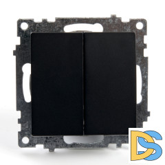 Выключатель 2-клавишный Stekker Катрин 39606