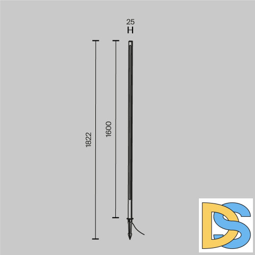 Ландшафтный светильник Maytoni Pole O440FL-L24GF3K