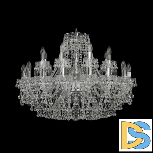 Подвесная люстра Bohemia Ivele Crystal 1409/16+8/300 Ni