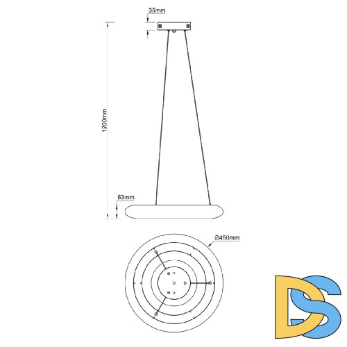 Подвесной светильник Escada Soft 10258/1LED