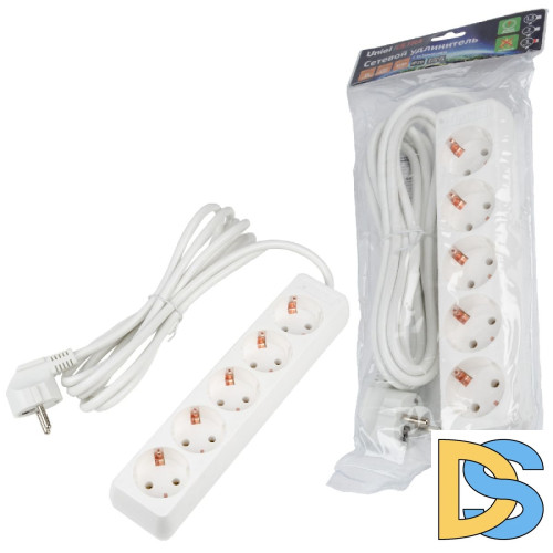 Удлинитель бытовой Uniel Ultra S-GCU5-3 WHITE UL-00010008