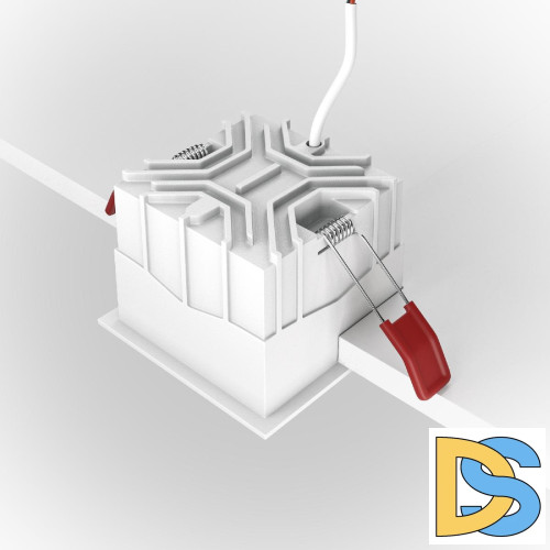 Встраиваемый светильник Maytoni Technical Alfa LED DL043-01-15W4K-SQ-W