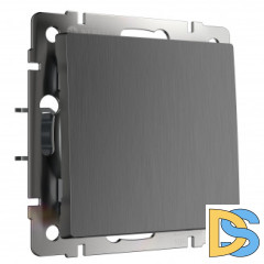 Выключатель одноклавишный (графит рифленый) W1110004
