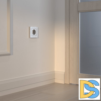 Розетка с заземлением (серебряный) W1271006