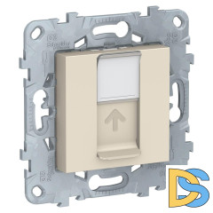 Розетка компьютерная RJ45 Schneider Electric Unica New Cat. 5е UTP NU541144
