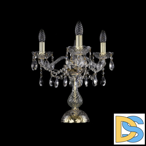 Настольная лампа Bohemia Ivele Crystal 1413L/3/141-39 G
