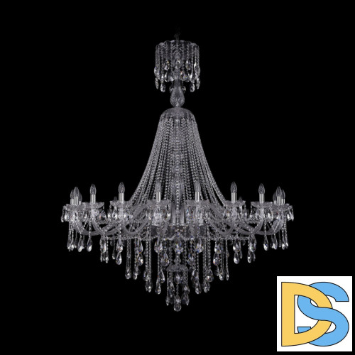 Подвесная люстра Bohemia Ivele Crystal 1415/20/530/XL-180 Ni