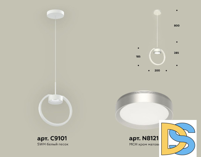 Подвесной светильник Ambrella Light Traditional (C9101, N8121) XB9101101