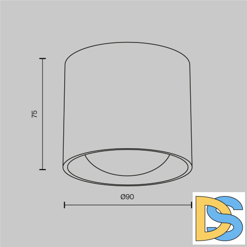 Накладной светильник Maytoni Lens C217CL-15W3K-W