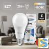 Лампа светодиодная Эра E27 25W 4000K LED A65-25W-840-E27 Б0035335