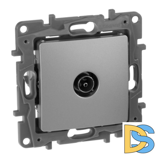 Розетка TV Звезда Legrand Etika алюминий 672451