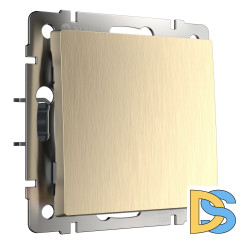 Выключатель одноклавишный Werkel проходной (шампань рифленый) W1112010