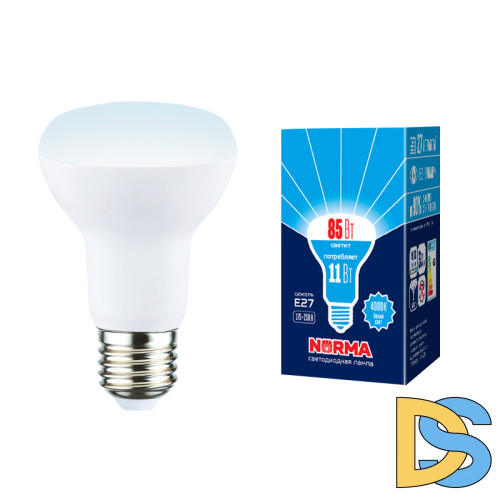 Лампа светодиодная Volpe Norma LED-R63-11W/4000K/E27/FR/NR картон UL-00005775