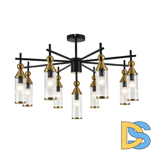 Люстра на штанге Indigo Torazzo 13037/9R Black V000529