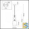 Подвесной светильник Odeon Light BIZET 4855/1B
