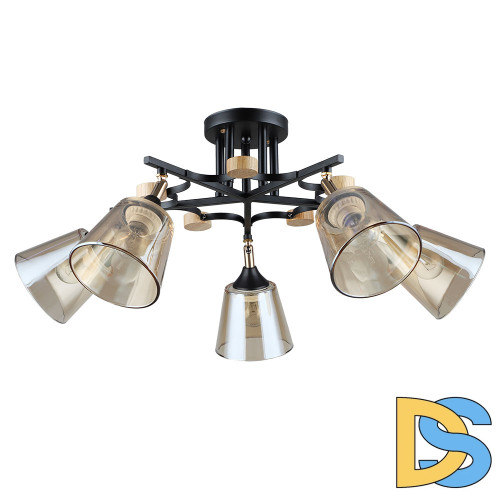 Потолочная люстра Arte Lamp Glassy A5078PL-5BK