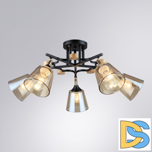 Потолочная люстра Arte Lamp Glassy A5078PL-5BK