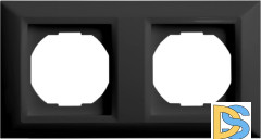 Рамка 2-я черная Vesta-Electric Roma Black