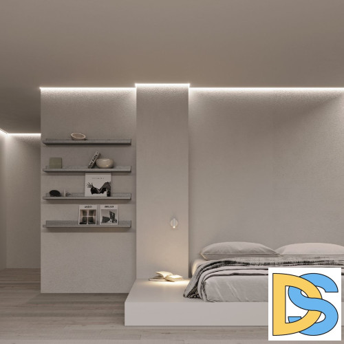 Профиль Arlight STRETCH-SHADOW-CEIL-2000 BLACK (A2-CONTOUR-PRO) 040703