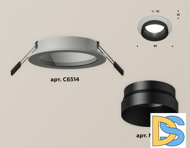 Встраиваемый светильник Ambrella Light Techno Spot XC6514021 (C6514, N6131)