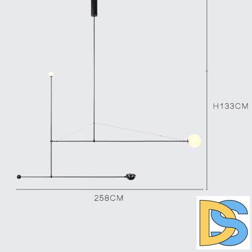 Подвесной светильник ImperiumLoft Lines 140825-26