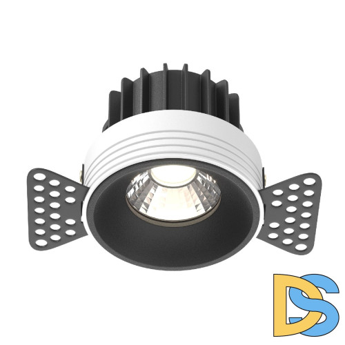 Встраиваемый светильник Maytoni Round DL058-12W4K-TRS-B