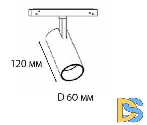 Трековый магнитный светильник Italline Atom IT012-5027 black 3000K