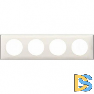 Рамка Legrand Celiane 4-постовая слоновая кость 068694