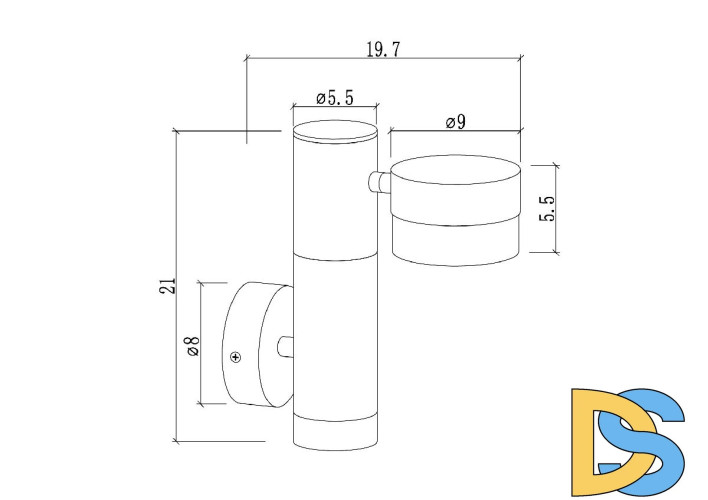 Уличный настенный светильник Arte Lamp Budapest A2362AL-2BK