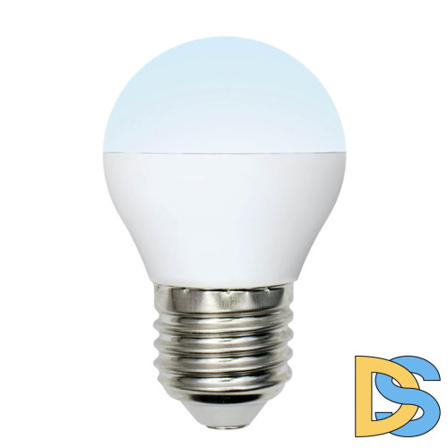 Лампа светодиодная (UL-00002378) Uniel E27 6W 4000K матовая LED-G45-6W/NW/E27/FR/MB PLM11WH
