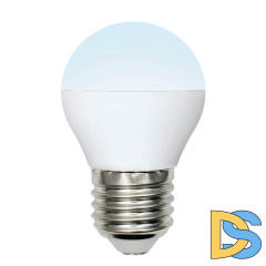 Лампа светодиодная (UL-00002378) Uniel E27 6W 4000K матовая LED-G45-6W/NW/E27/FR/MB PLM11WH