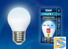 Лампа светодиодная (UL-00002378) Uniel E27 6W 4000K матовая LED-G45-6W/NW/E27/FR/MB PLM11WH