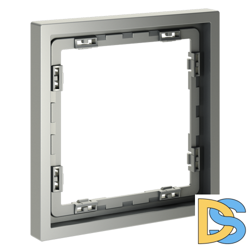 Рамка пластиковая VOLTUM S70 на 1 пост, (сталь)