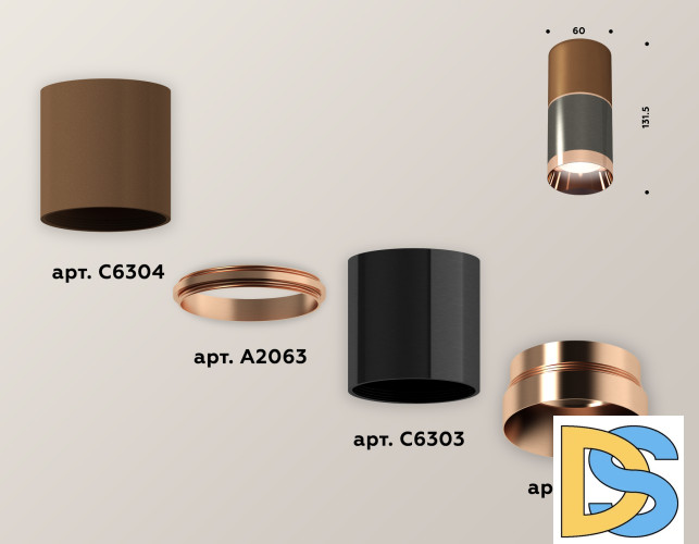 Накладной светильник Ambrella Light Techno XS6303021 (C6304, A2063, C6303, N6135)