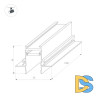 Шинопровод встраиваемый Arlight Mag-Track-2538-FDW-1000 036121