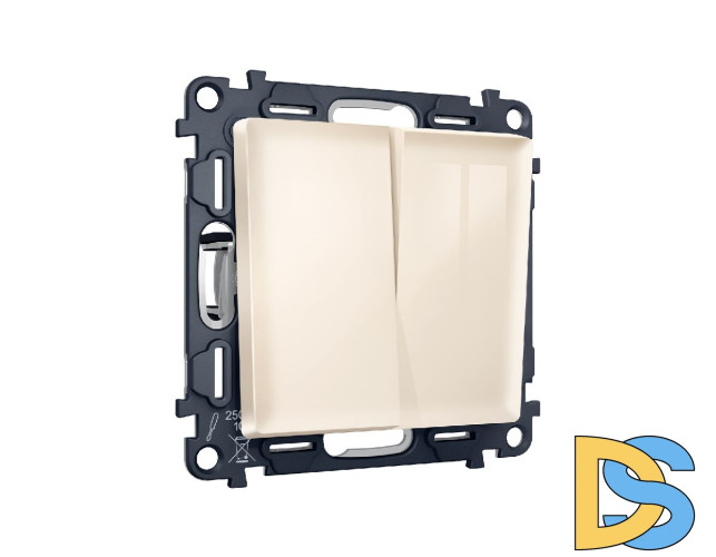 Комплект механизма 2-кл проходного выключателя Ambrella Volt Alfa MA303020