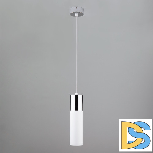 Подвесной светильник Eurosvet Double Topper 50135/1 LED хром/белый