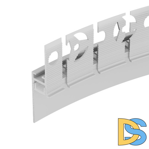 Алюминиевый профиль Arlight PLINTUS-FANTOM-BENT-H20-SIDE-2000 WHITE 043674(1)