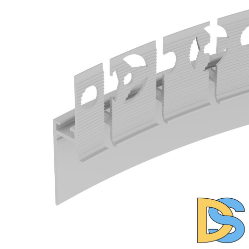 Алюминиевый профиль Arlight PLINTUS-FANTOM-BENT-H20-SIDE-2000 WHITE 043674(1)