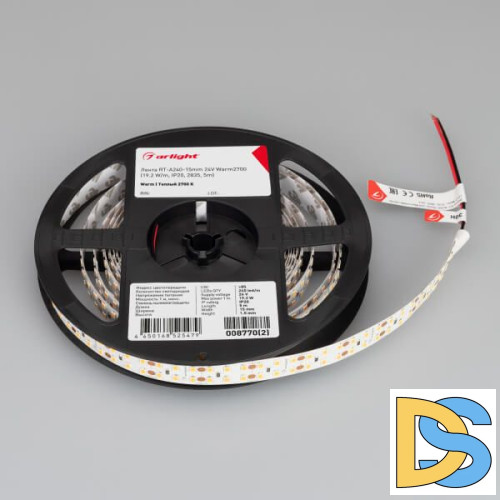Светодиодная лента Arlight RT-A240-15mm 24V Warm2700 (19.2 W/m, IP20, 2835, 5m) 008770(2)